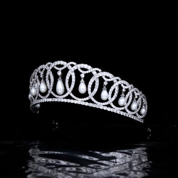 Royal Queen Crown Zircon Wedding Headwear - Image 4