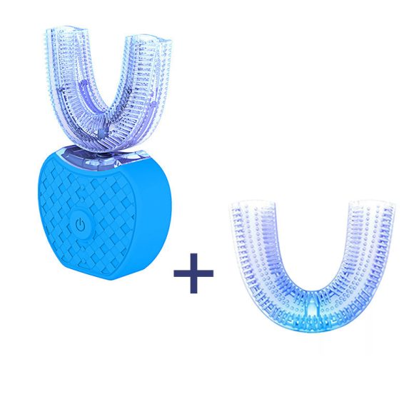 360 Degrees Intelligent Automatic Electric  Toothbrush Waterproof U Type Tooth Brush Whitening Blue Light USB Charging - Image 9