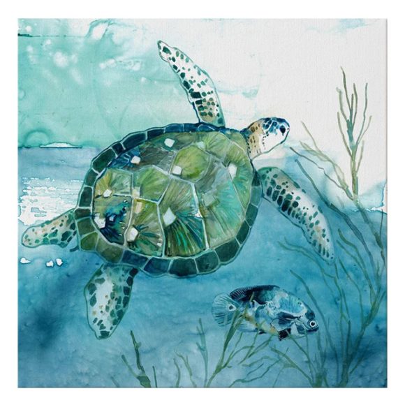 Turtle Canvas Painting Wall Art Poster - Image 4