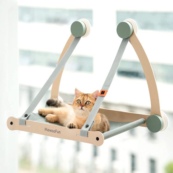 Cat Hammock Pet Hanging Beds Cat Sunny Window Seat Mount Soft Pet Shelf Seat Beds Holds Up to 30 lbs Detachable Cat Supplies - Image 7