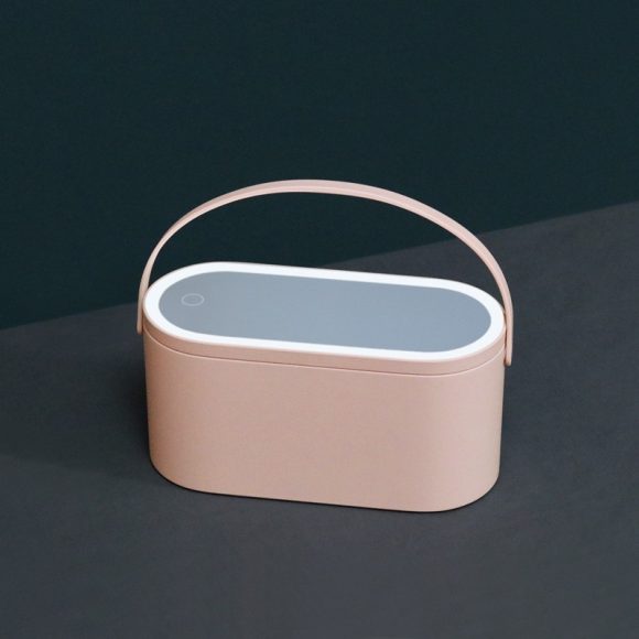 Portable LED Light Storage Box Beauty And Makeup Mirror - Image 3