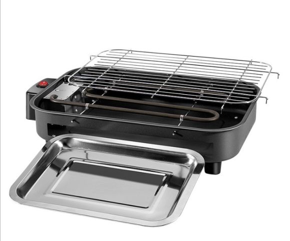 Factory directly for household barbecue square non-smoking electric oven carbon steel plate knob temperature control Korean electric baking tray customization - Image 4