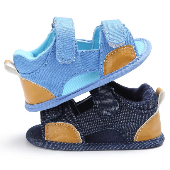 Denim baby Velcro sandals toddler shoes baby shoes - Image 5