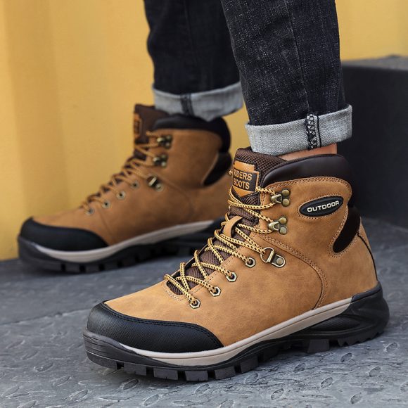 Large Size Winter Men's Shoes High-top Cotton Boots Plus Velvet To Keep Warm - Image 3
