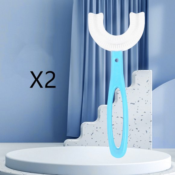 Children's U-shaped Food Grade Soft Rubber Toothbrush - Image 7