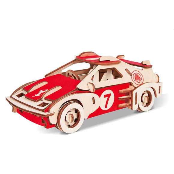 Stall Supply Wooden DIY Assembled Car Simulation Model Children's Educational 3D Three-dimensional Puzzle Blocks Toys - Image 10
