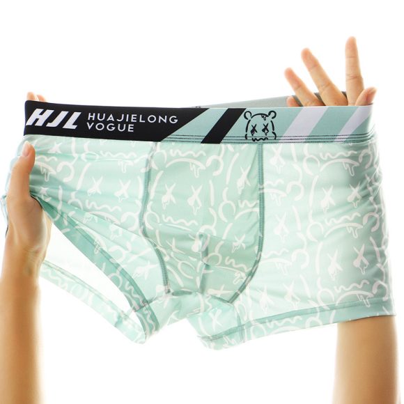 Men's Multi-color Printing Slim Fit Breathable Boxers - Image 7