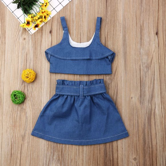 Children's clothing girls suspender skirt - Image 7