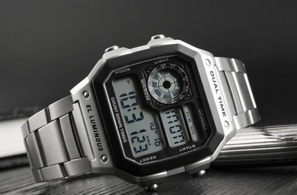 Business steel belt electronic watch double display multi-function sports waterproof watch - Image 7
