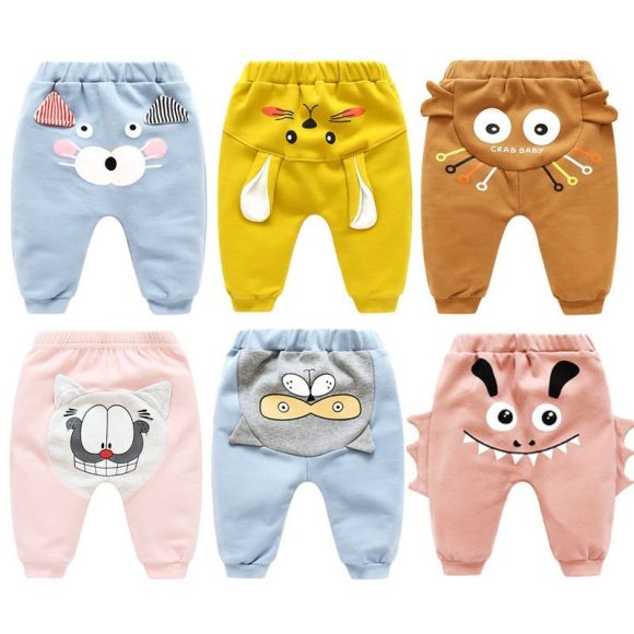 Spring And Autumn Baby High-waist Belly Protecting Trousers - Image 3