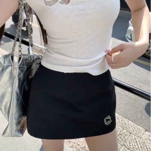 Slim Fit Hot Girl Hip Skirt New Pure Desire Cute Red A- Line Skirt Women - Image 3