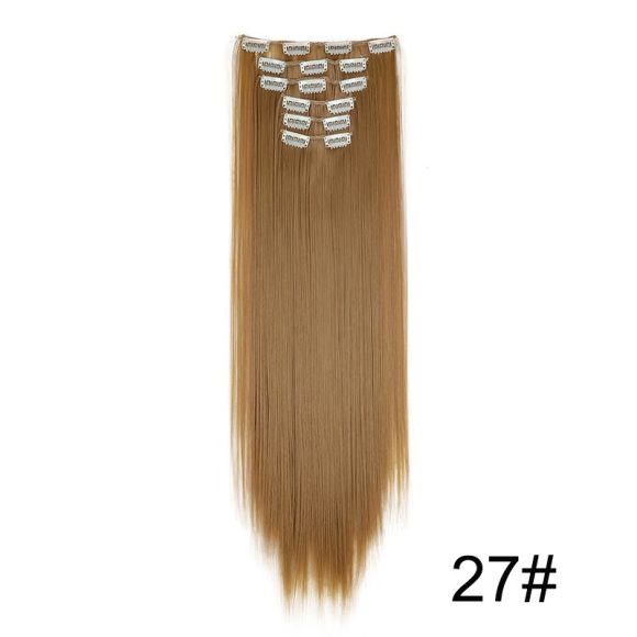 Wig Extensions 6-piece Set, Long Straight Hair - Image 10