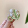 Tulips High Ponytail Hair Claws Barrettes Women Back Of Head Fixed Artifact Headband - Image 4