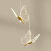 Long Line Modern Minimalist Bedroom Butterfly Bedside Chandelier Lamp - Image 7