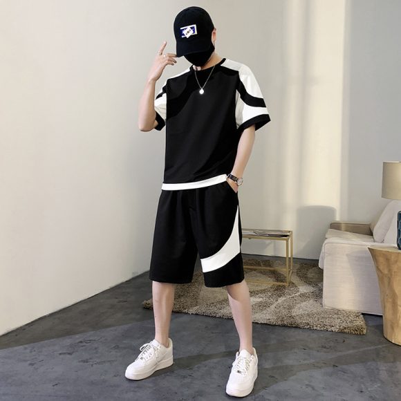 Summer Short-sleeved T-shirt Men's Casual Suit - Image 8
