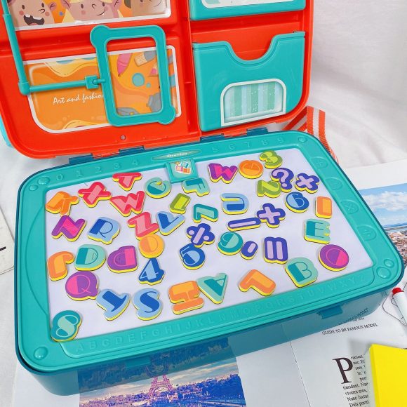 Children's 2 in 1 Painting Learning Backpack Toy - Image 4