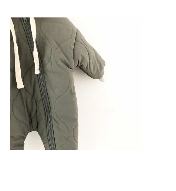 Baby Padded Quilted Kumpsuit Outing Clothes - Image 7