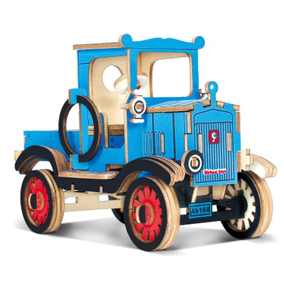 Stall Supply Wooden DIY Assembled Car Simulation Model Children's Educational 3D Three-dimensional Puzzle Blocks Toys - Image 6