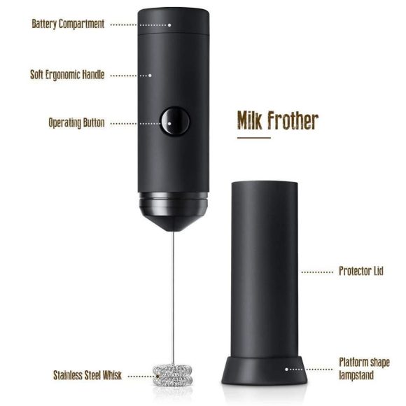 Electric Milk Frother Egg Foam Coffee Maker KitchenTools - Image 2