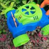 Plastic Hand Push Bubble Machine Electric Blowing Bubble Parent-child Outdoor Children's Tank Car Toy Summer - Image 2