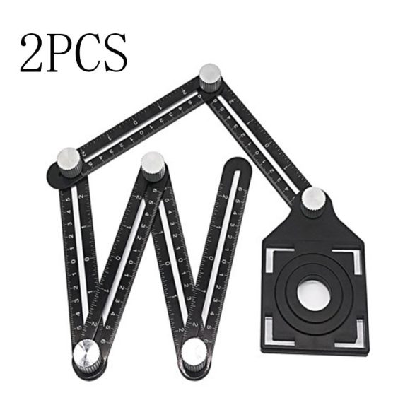 Aluminum Alloy Six-fold Ruler Ceramic Tile Hole Locator - Image 8