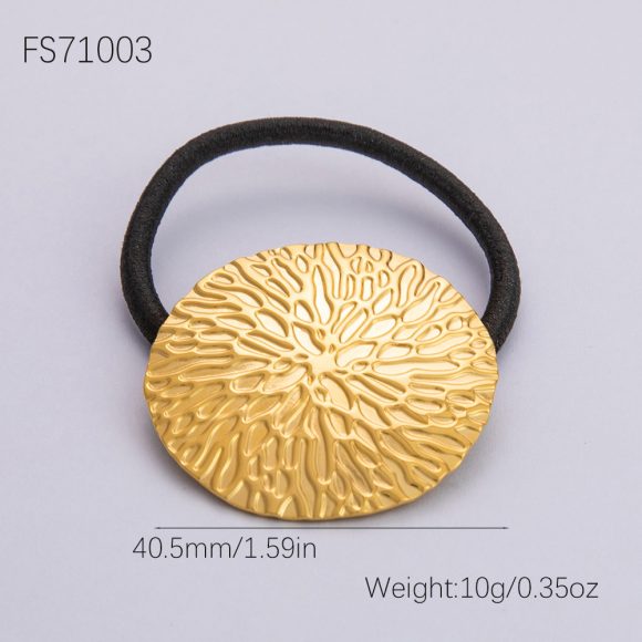 Stainless Steel Flower Style Hair Band Advanced Sense - Image 6