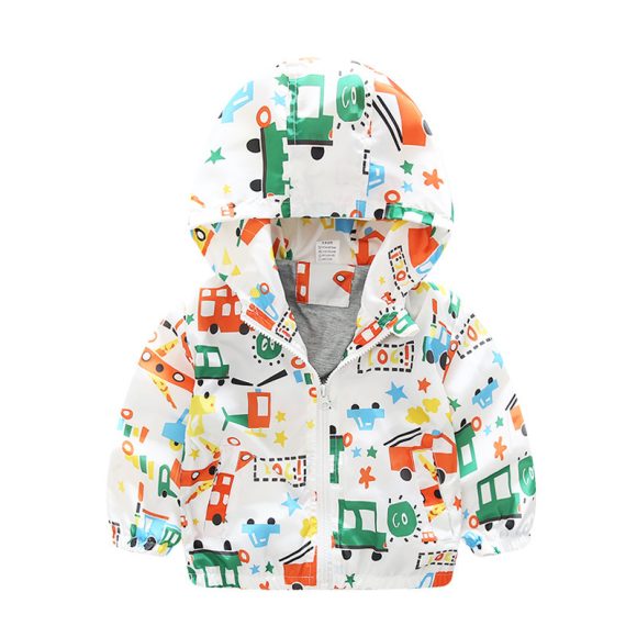 Boys And Children's Jackets Airplane Printed Baby Windbreaker Jackets - Image 2