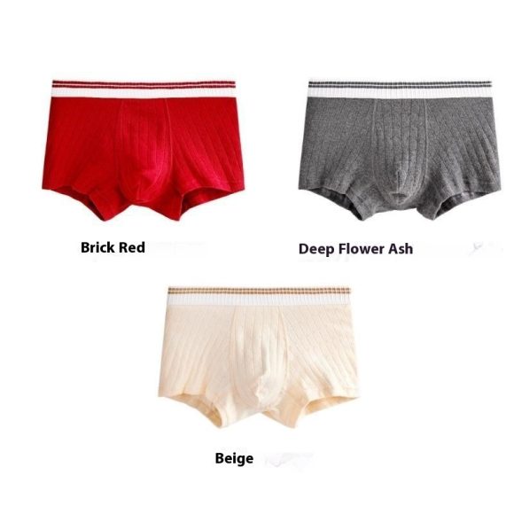 Men's Cotton Mid-waist Youth Comfortable Breathable Boxers - Image 7
