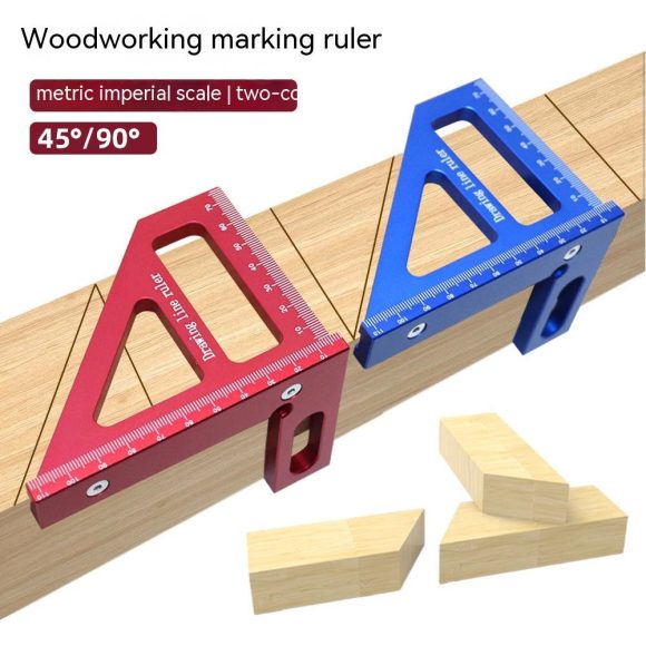Aluminum Alloy Ruler Woodworking Angle Lineation Ruler - Image 3