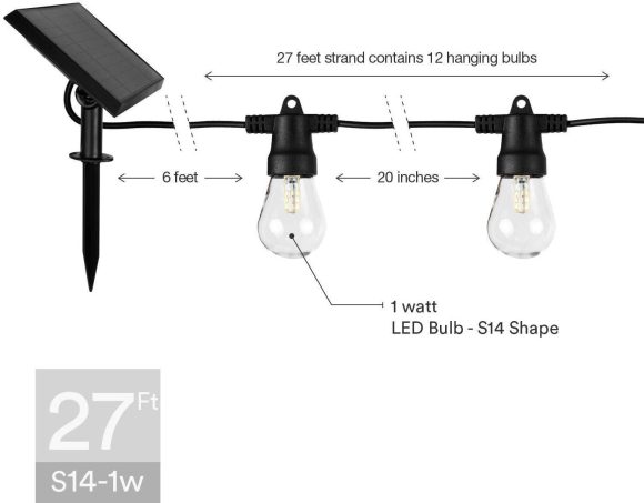 Waterproof LED Outdoor Solar String Lights - Image 4