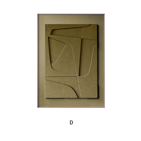 Three-dimensional Abstract Silent Style Geometric Morandi Hanging Painting - Image 7