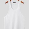 Solid Color Bottoming Shirt Outer Wear Casual Knitted I-shaped Vest - Image 8