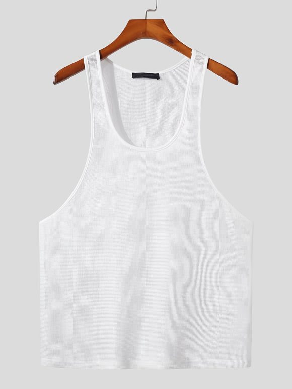 Solid Color Bottoming Shirt Outer Wear Casual Knitted I-shaped Vest - Image 8