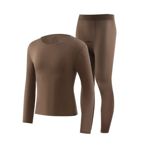 Men's High Elasticity Warm Ultra-thin Autumn Clothing And Pants Set - Image 6