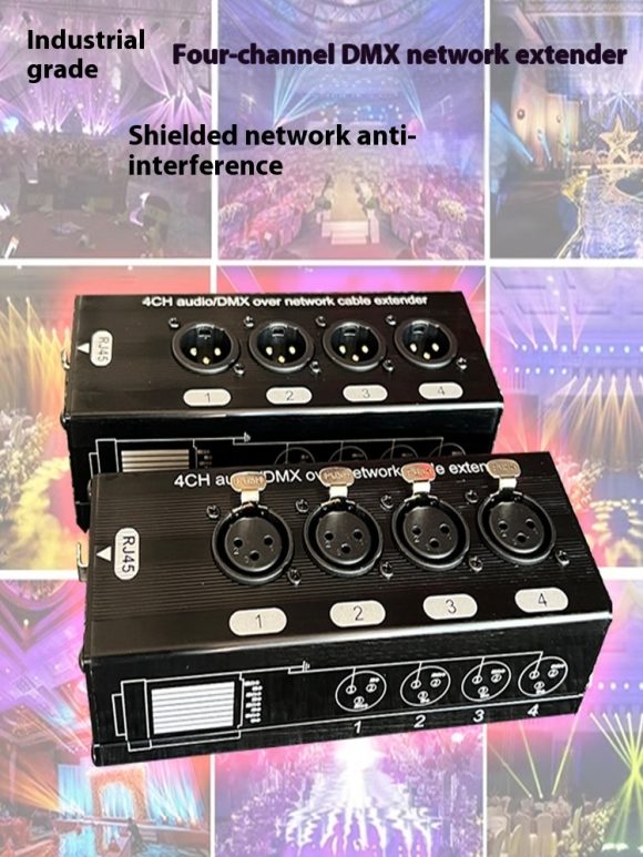 4-way Carnon Network Cable Four-channel DMX512 Network Signal Sprinkler Anti-interference Extension 300 M - Image 6