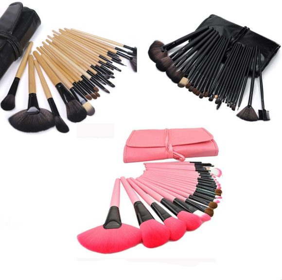 24 Logs Black Makeup Brush Set Brush Beauty Tools Make-up Makeup Brush Set - Image 3