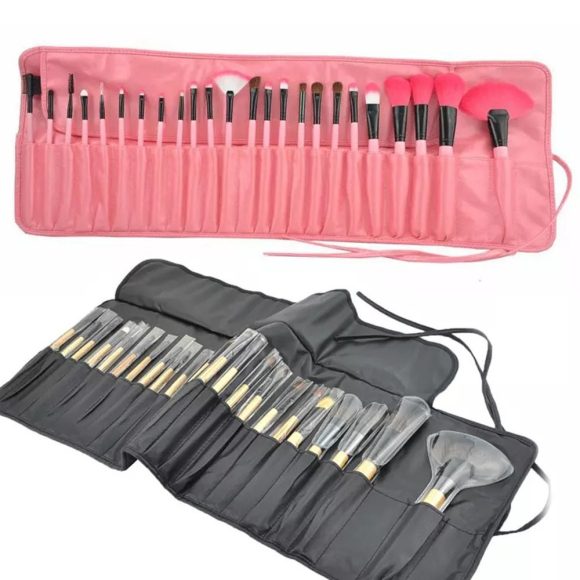 24 Logs Black Makeup Brush Set Brush Beauty Tools Make-up Makeup Brush Set - Image 2