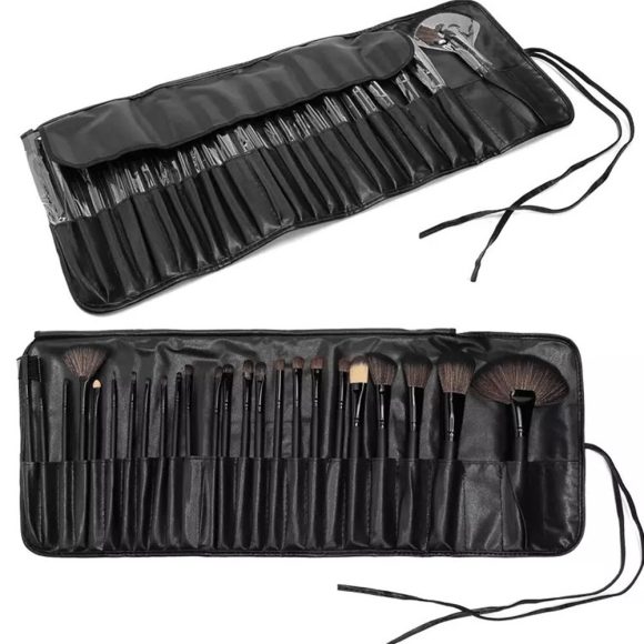 24 Logs Black Makeup Brush Set Brush Beauty Tools Make-up Makeup Brush Set - Image 6