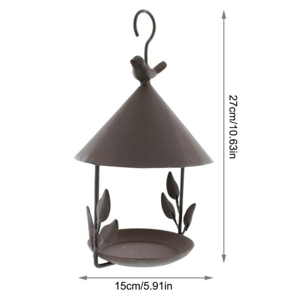 American made old wrought iron bird feeder - Image 7