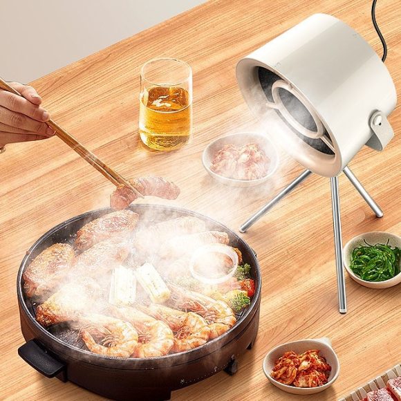 2024 New Portable Desktop Exhaust Fan Small Kitchen Hood Extractor Barbecue USB Charging Desktop Range Hoods Mini Suction Cooker Hood Kitchen Gadgets - Image 2