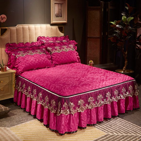 Detachable Skirt-style Non-slip Bed Cover Dustproof - Image 2