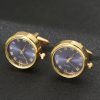 Men's Light Luxury Clock Cufflinks Fashion French Rotatable Golden Cuff - Image 7