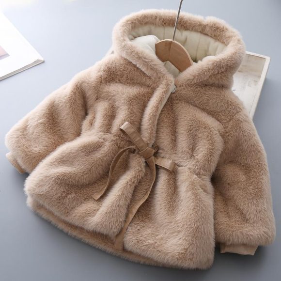 Baby Winter Clothes Kids Plus Velvet Padded Wool Sweater - Image 3