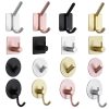 Nail-free Stainless Steel Single Hook Alumimum Hook Towel Self-adhesive Hook Single Hook - Image 9