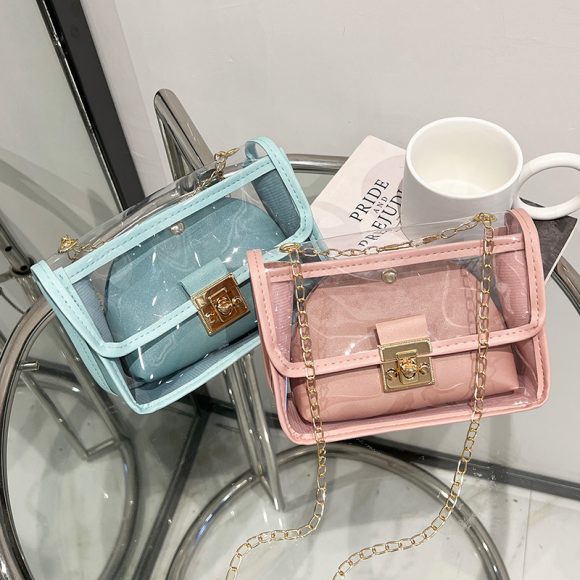 Summer Shoulder Messenger Bag Transparent - Image 3