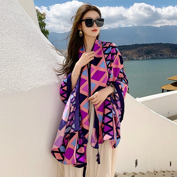 Sanya Seaside Holiday Shawl Scarf Scarf Women's Summer Travel - Image 2