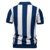 Lapel Short-sleeved Woolen Polo Shirt For Men - Image 8