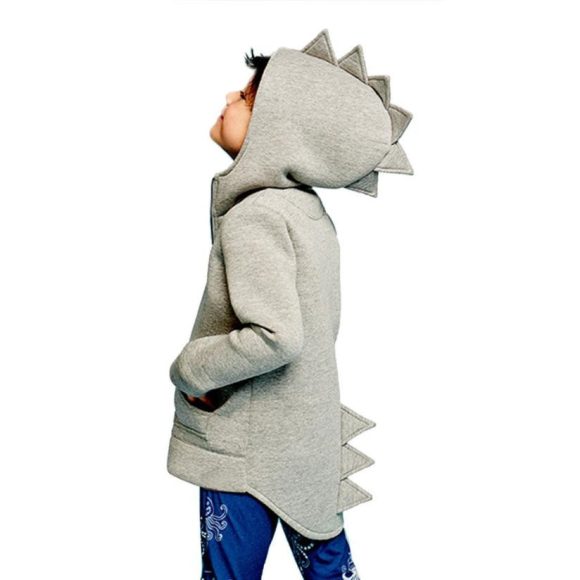 Boys Clothes Kids Baby Boy Jacket Dinosaur Hooded Coat - Image 4