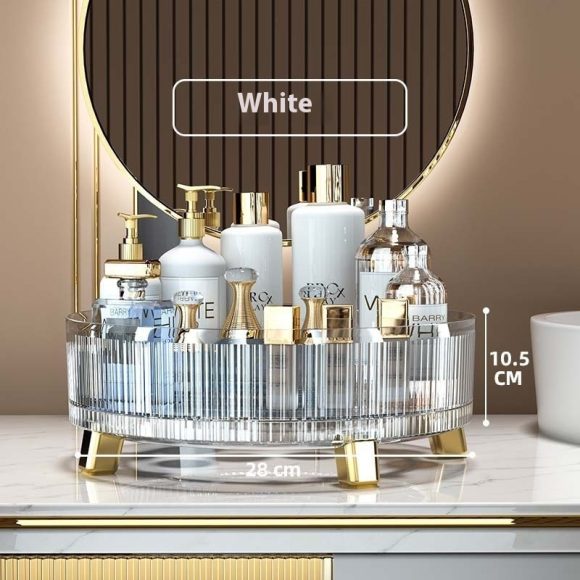 Plastic Cosmetics Rotating Storage Box - Image 10