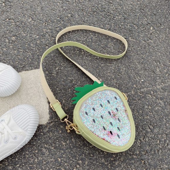 Summer Children's Pineapple Strawberry One Shoulder Jelly Bag - Image 8